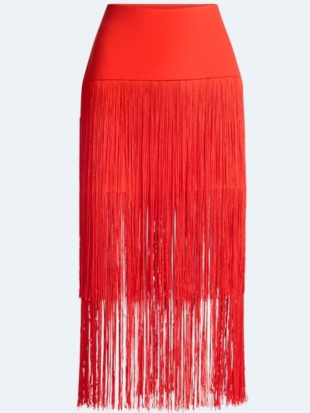 (2) SCOOP COLLECTION DEVIL WEARS PRADA FRINGE RED MINI SKIRT